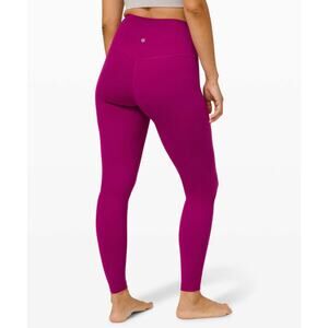 Lululemon Align Pant 28" Deep Fuchsia Size 6 EUC Barely Worn